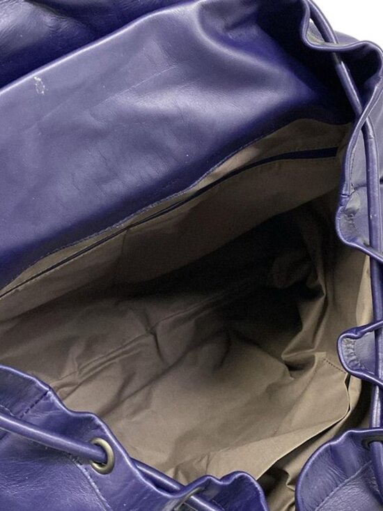 Bottega Veneta Backpack Intrecciato Navy Leather main image 14